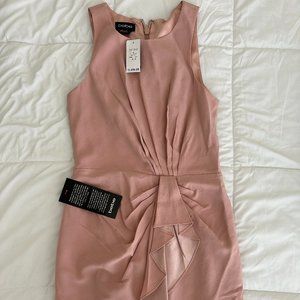 bebe front ruffle detail dress - size 6 - rose color - NWT, Never Worn